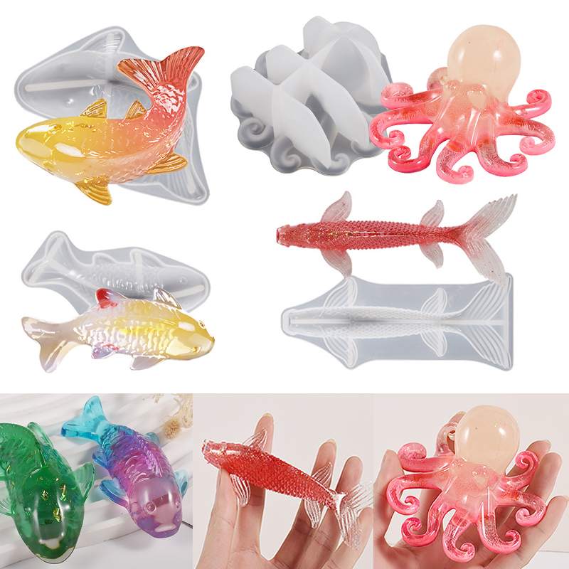 Marine Fish Tank - Forma silikonowa do żywicy epoksydowej w