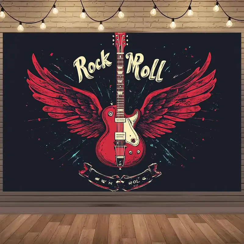 Live Rock - Gobelin z motywem rock and rollu,