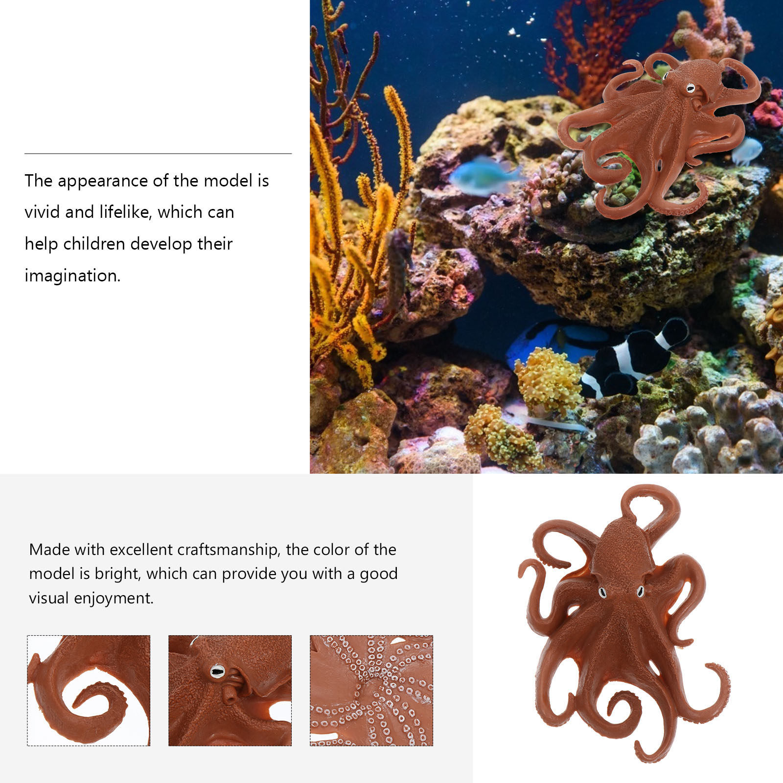 Realistyczna figurka ośmiornic – Marine Aquarium recenzja i cena
